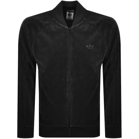 adidas Originals Brushed Track Top Black | Mainline Menswear